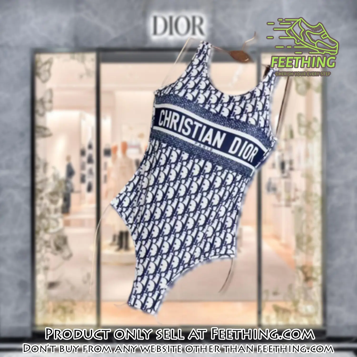 Christian dior swimwear beachwear one piece swimsuit osw1049 ft5858732
